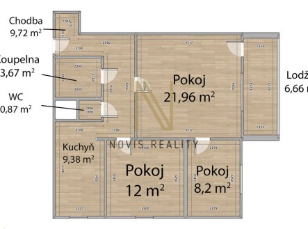Pronájem bytu, 3+1, 78 m²
