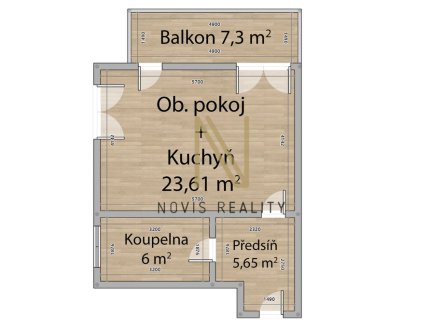 Pronájem bytu, 1+kk, 42 m²