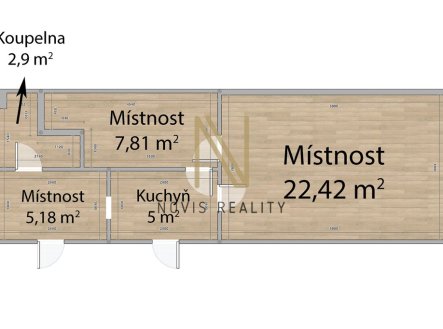Pronájem skladu, 43 m²