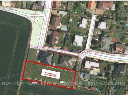 Prodej pozemku pro bydlení, 1 732 m²