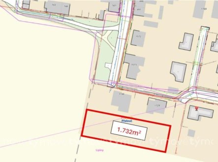 Prodej pozemku pro bydlení, 1 732 m²