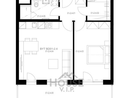 Prodej bytu, 2+kk, 55 m²