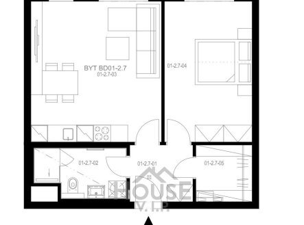 Prodej bytu, 2+kk, 54 m²