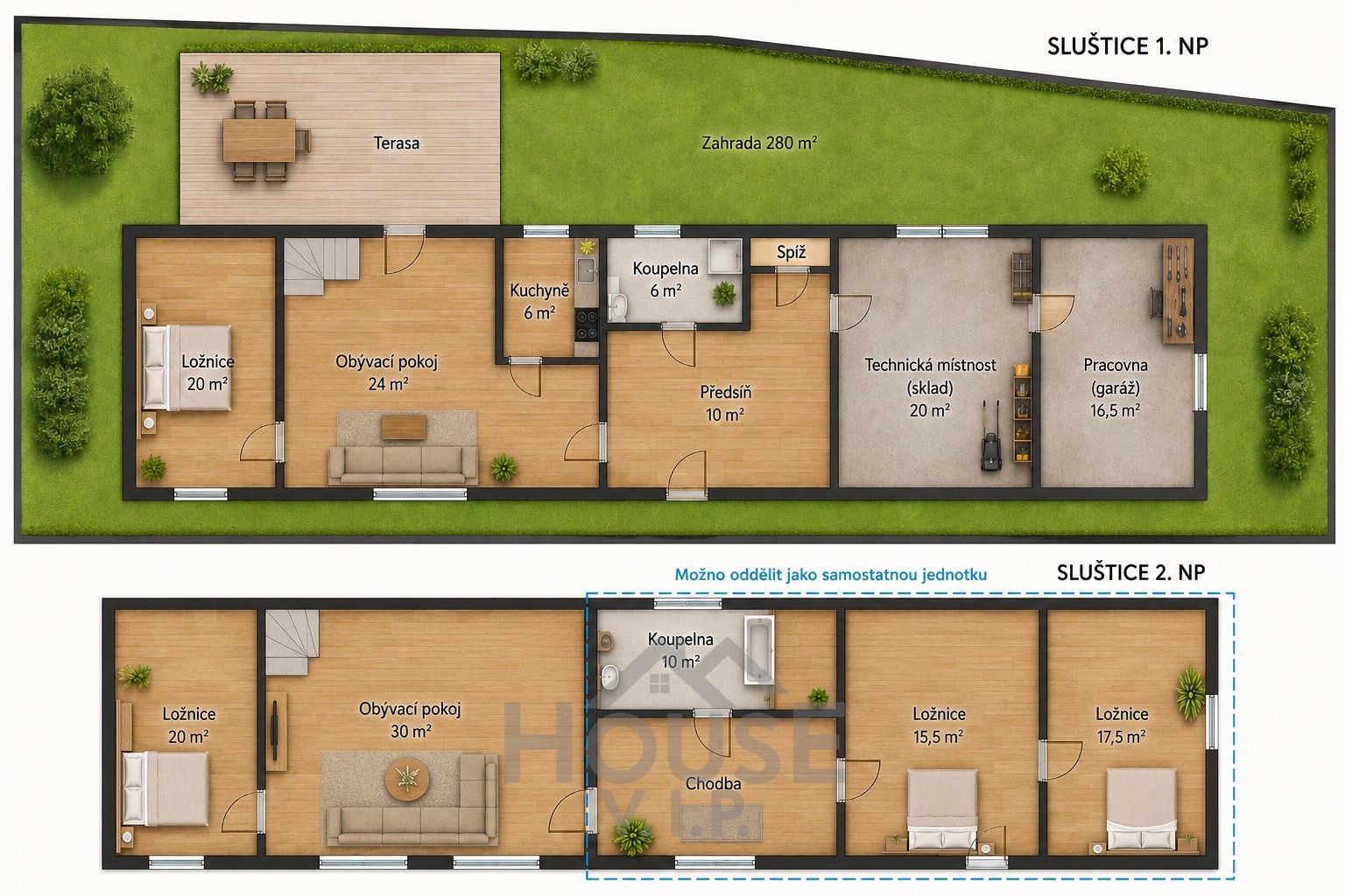Prodej rodinného domu 7+kk, 206 m², Sluštice, Praha - východ.