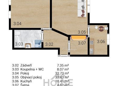 Prodej bytu, 2+1, 100 m²