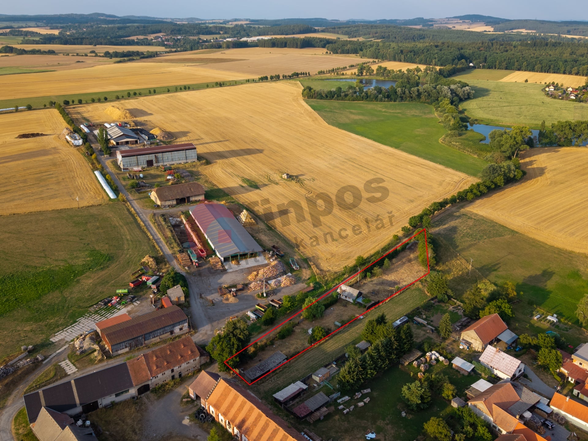 Prodej stavebního pozemku v Boru u Březnice