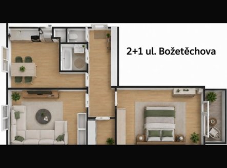 Prodej bytu, 2+1, 64 m²