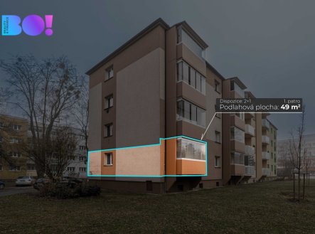 Prodej bytu, 2+1, 49 m²