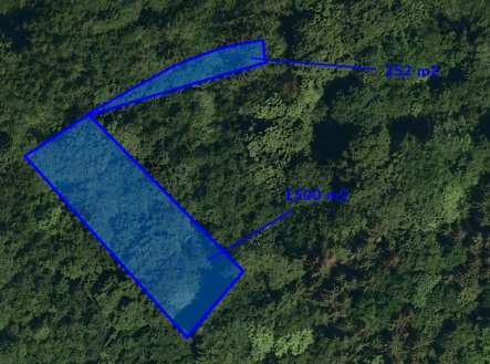 Prodej pozemku, les, 1 752 m²