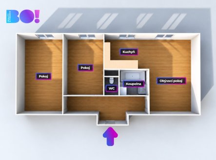 Prodej bytu, 3+1, 54 m²