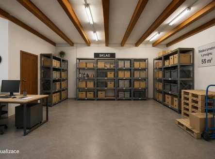 Pronájem obchodní prostory, 55 m²