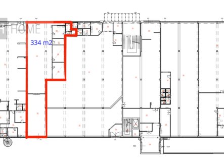 Pronájem obchodní prostory, 334 m²