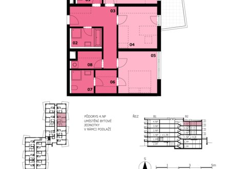 Prodej bytu, 3+kk, 91 m²