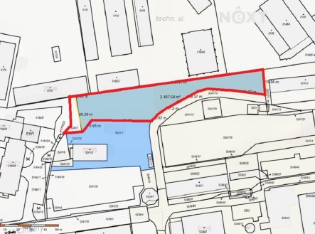 Prodej pozemku pro komerční výstavbu, 2 708 m²