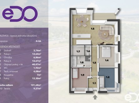 Prodej domu/vily, 102 m²