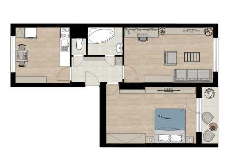 Prodej bytu, 2+1, 67 m²