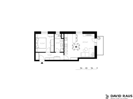 Prodej bytu, 2+kk, 54 m²