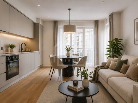Kuchyň a obývací prostor | Prodej bytu, 2+kk, 36 m²