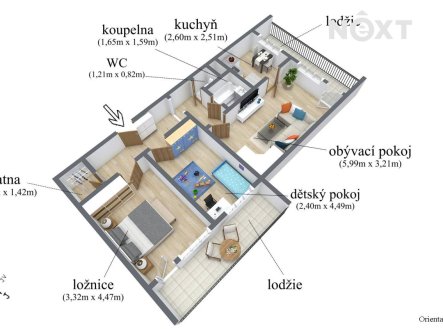 Prodej bytu, 3+1, 80 m²