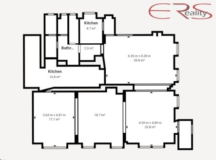 Pronájem obchodní prostory, 123 m²