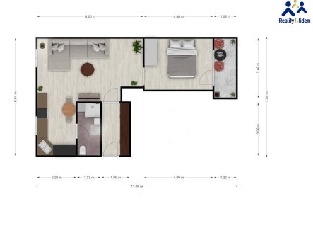 Prodej bytu, 2+kk, 60 m²
