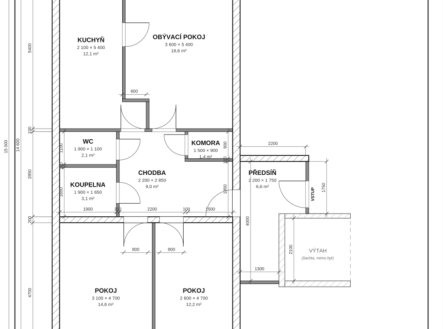Prodej bytu, 3+1, 83 m²