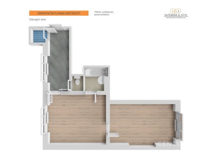 Prodej bytu, 2+kk, 55 m²