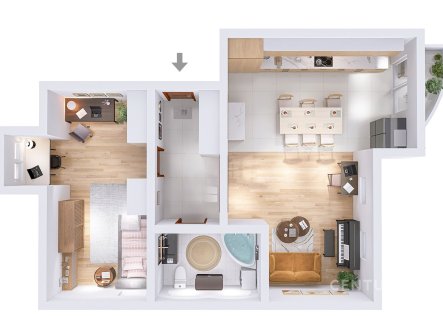 Prodej bytu, 2+kk, 72 m²