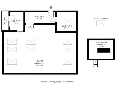 Prodej bytu, 1+1, 101 m²