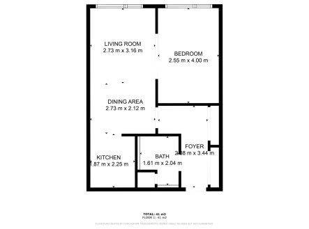 Pronájem bytu, 2+kk, 44 m²
