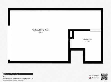 Pronájem bytu, garsoniéra, 21,5 m²