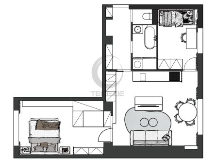 Prodej bytu, 3+kk, 60 m²
