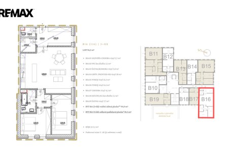 Prodej bytu, 3+kk, 3 470 m²