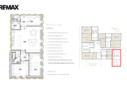 Prodej bytu, 3+kk, 3 470 m²