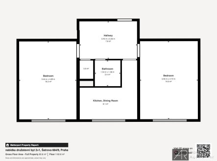 Prodej bytu, 2+1, 57 m²