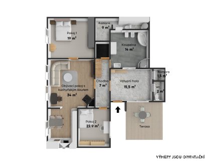 Pronájem domu/vily, 125 m²