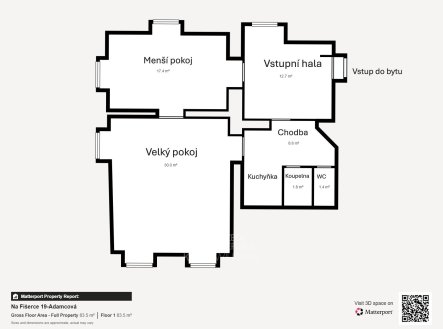 Pronájem bytu, 2+1, 85 m²
