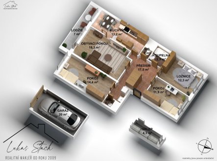 Prodej bytu, 4+1, 121 m²