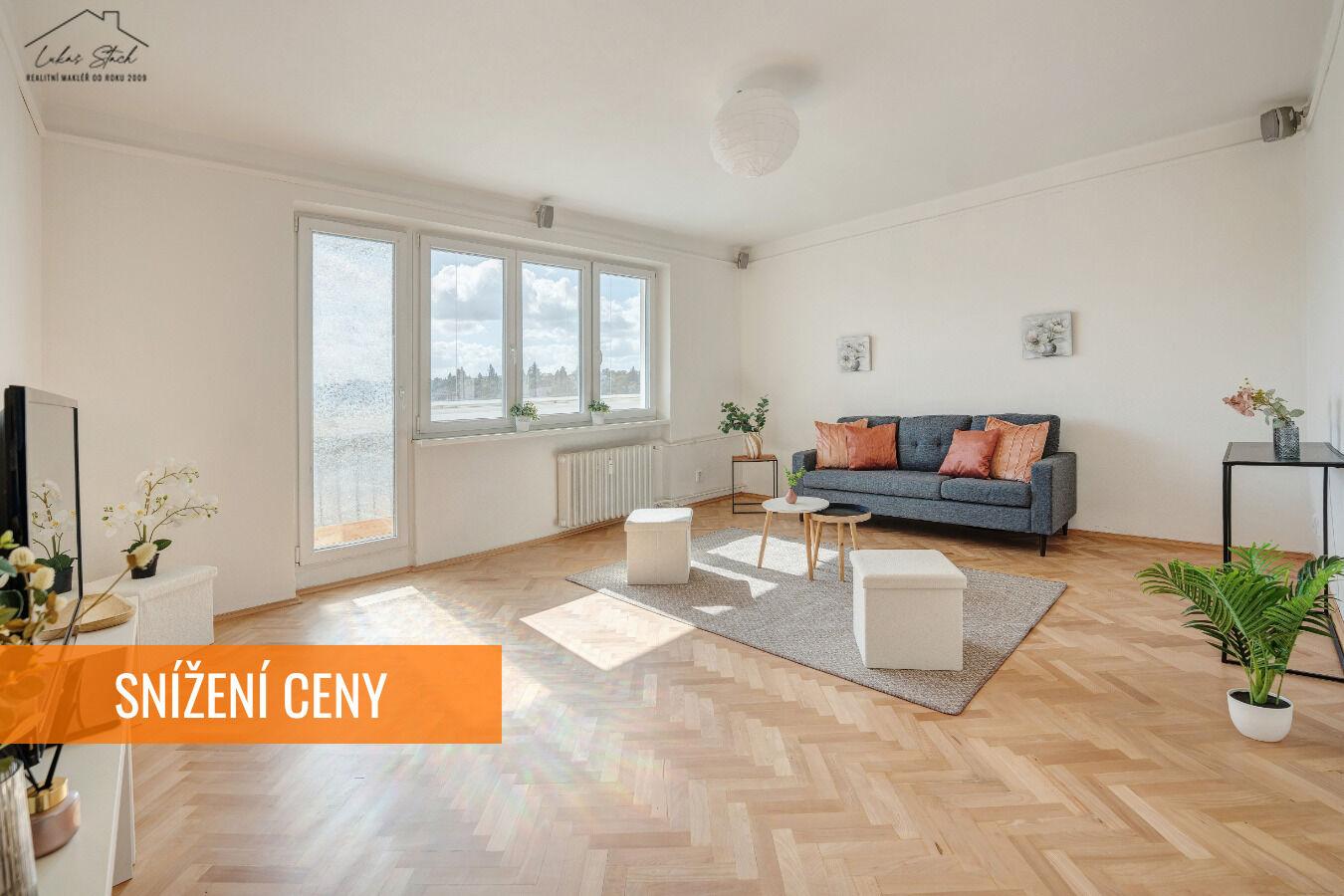 Byt 3+1, 72 m² se zasklenou lodžií, Praha 10 – Spořilov
