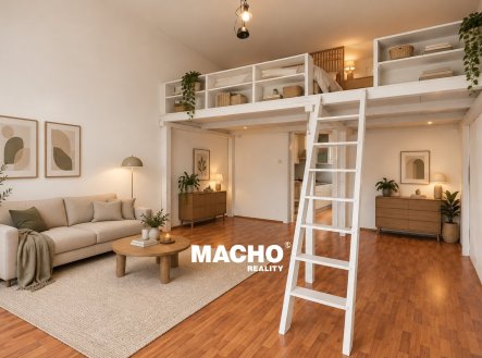 Vizualizace | Pronájem bytu, 1+1, 46 m²