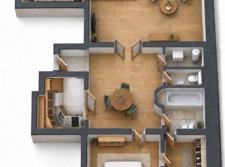 Pronájem bytu, 3+kk, 85 m²