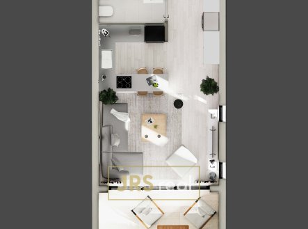 PLAN | Prodej bytu, 1+kk, 32 m²