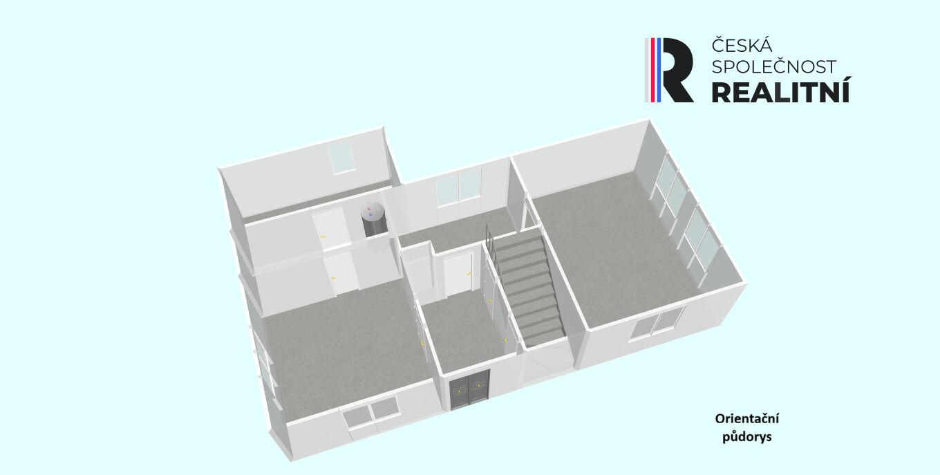 Prodej domu a stodoly na pozemku o výměře celkem 5.400m2