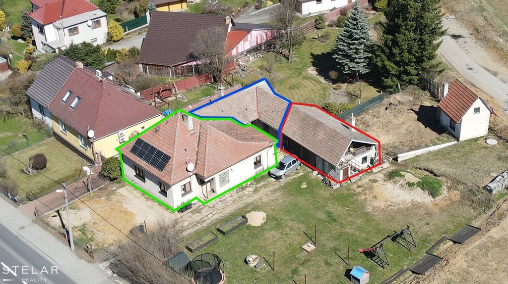 Rozdělení - dům, byt, přístavky