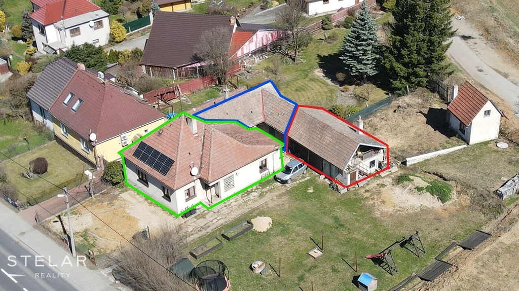 Rozdělení - dům, byt, přístavky