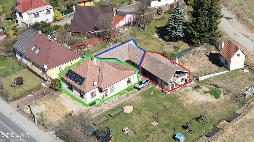 Rozdělení domu - dům, byt, přístavky