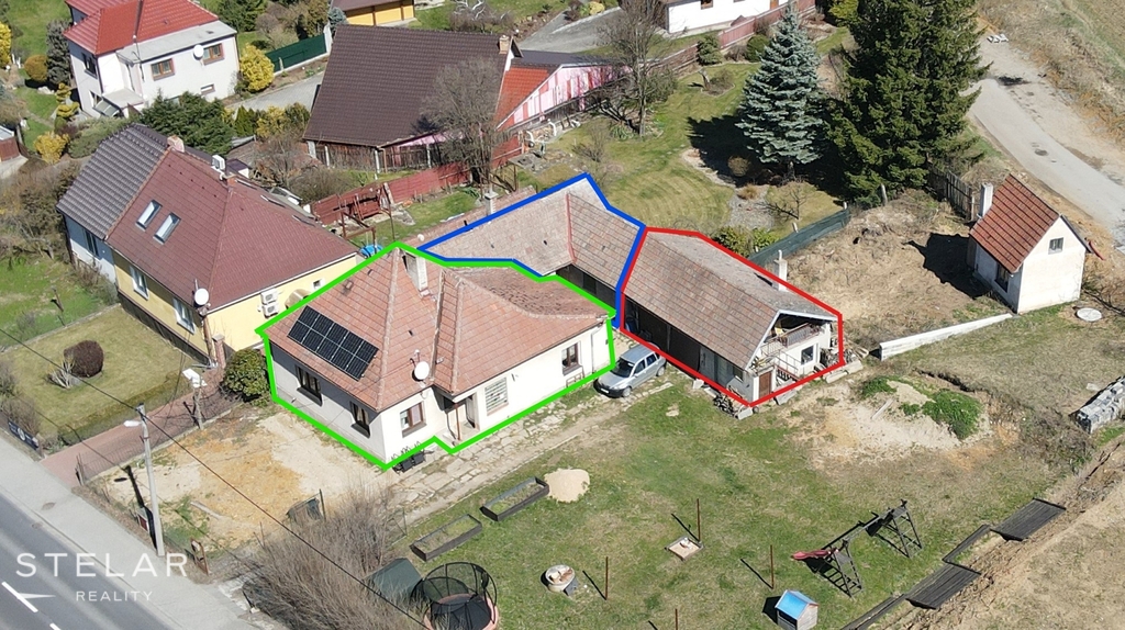 Rozdělení domu - dům, byt, přístavky