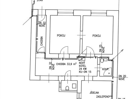 Pronájem bytu, 3+1, 85 m²