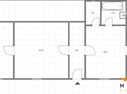 půdorys | Prodej - dům/vila, 79 m²