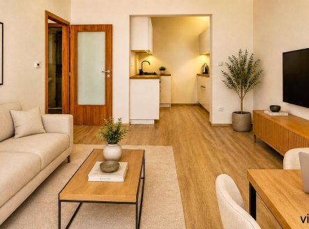 Pronájem bytu, 2+kk, 52 m²